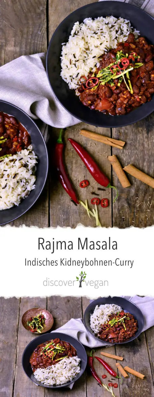 Indisches Kidneybohnen-Curry - Veganes Rajma Masala 