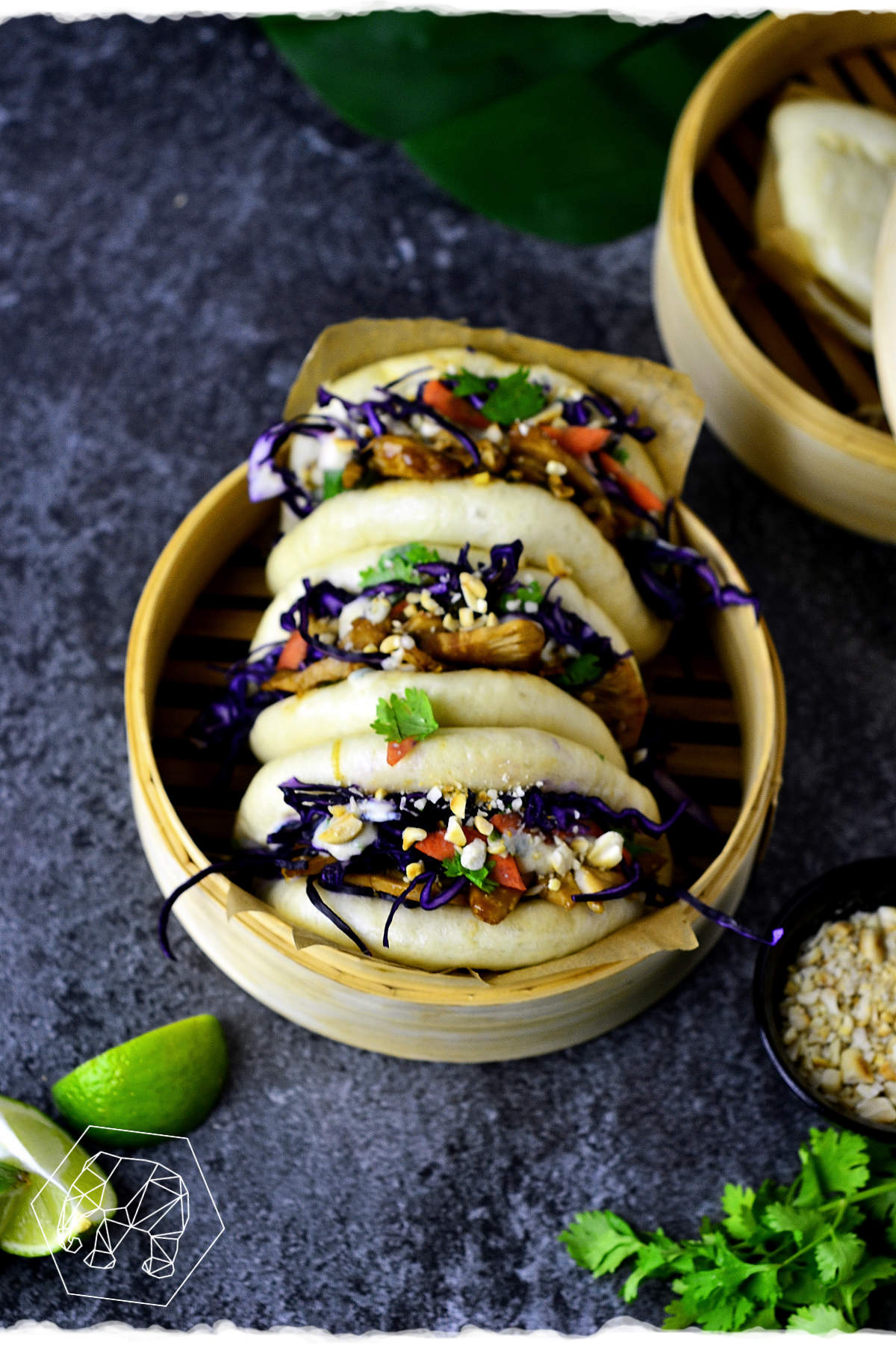 Taiwanesische vegane Gua Bao Burger