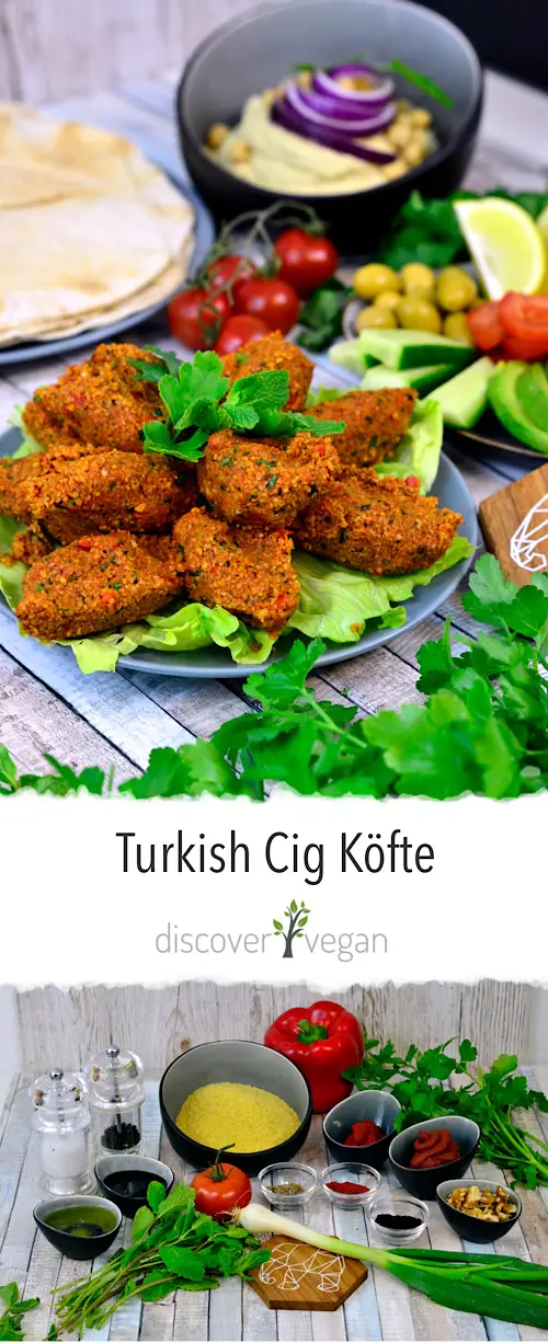 Turkish Cig Köfte - Vegan Meatballs made from Bulgur
