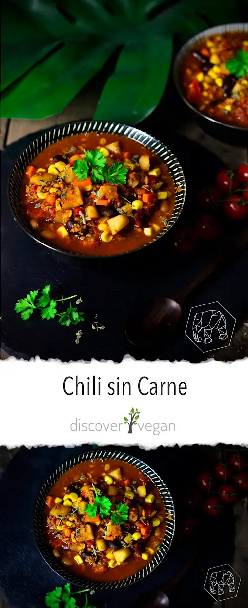 Mexican Chili sin Carne with Soy Mince