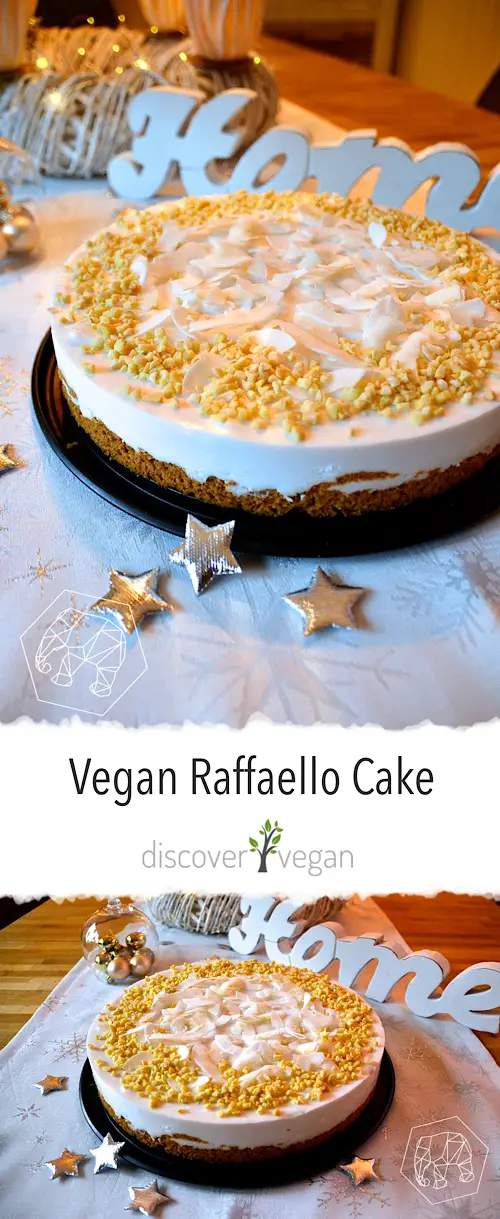 Vegan Raffaelo Cake - Coconut Almond Cake 