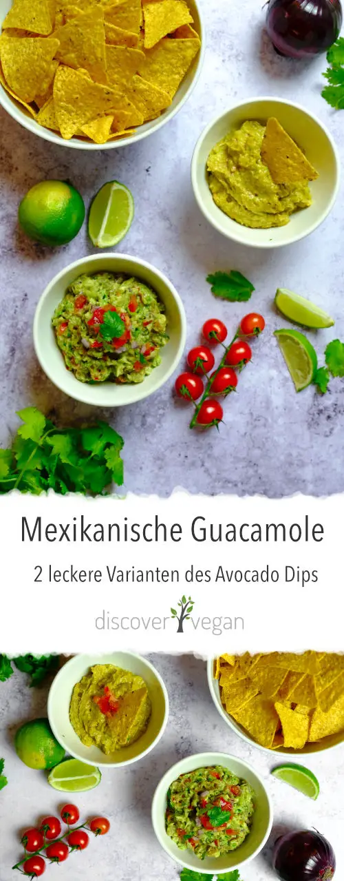 Mexikanische Guacamole auf 2 verschiedene Arten