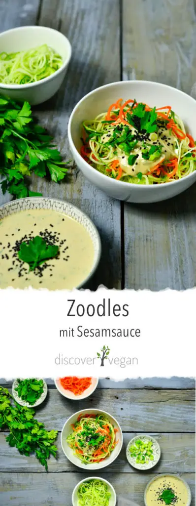 Zoodles mit Sesamsauce
